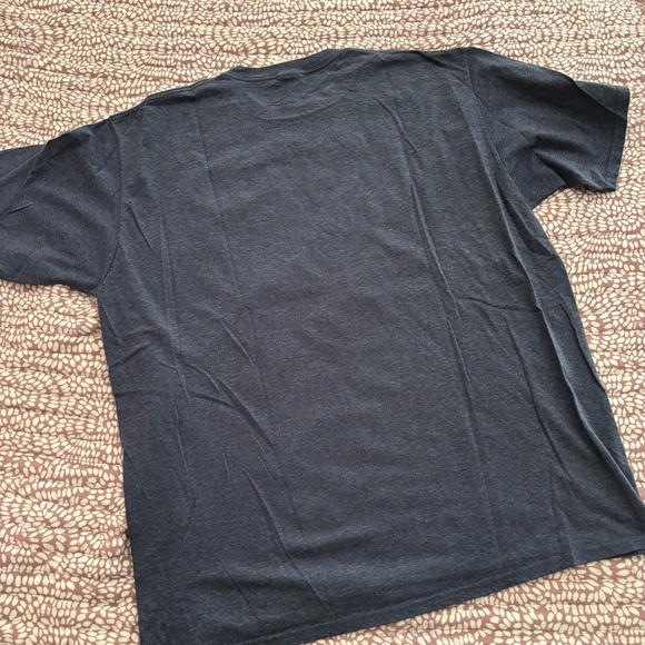 Port & Company Blue Heather  Short Sleeve Tee, Punks Not Dead Graphic - Picture 4 of 4